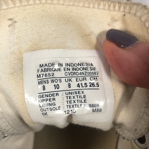 VTG Converse Chuck Taylor All Star Low Top Sneaker Canvas Men 8/Women 10 - Picture 5 of 14